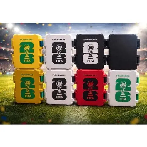 Caixa figuras copa do mundo 2026