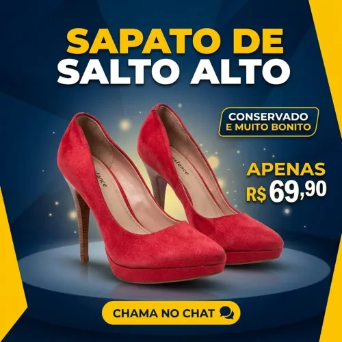 Sapato Carmuça Vermelho Constance
