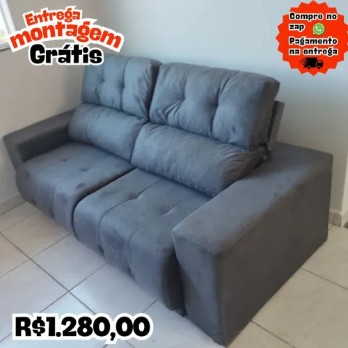 Sofá Retrátil 3080 - Cinza