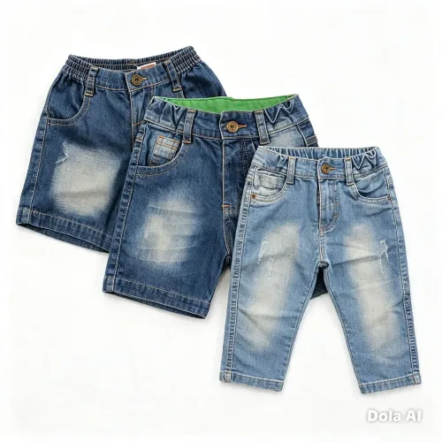 Kit infantil, calça e bermuda