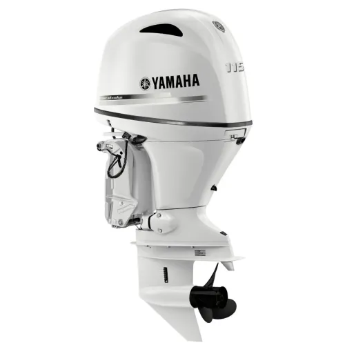 Motor Yamaha 115HP Comando Branco 4Tempos - Motor de Popa Novo