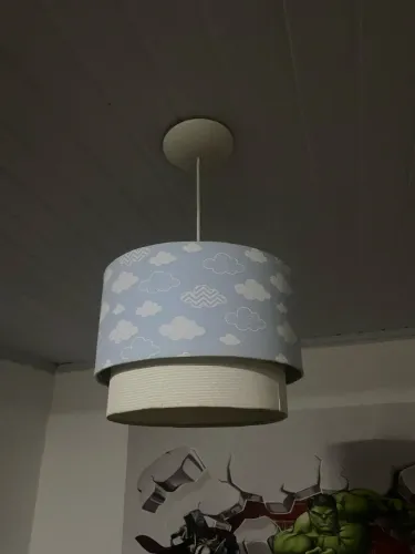 Lustre tubular duplo infantil