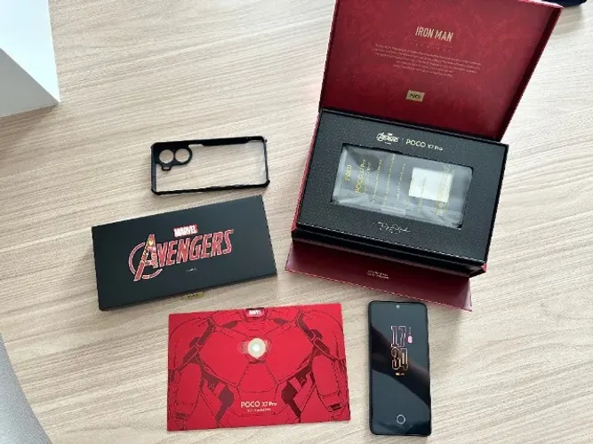 POCO X7 Pro Iron Man Edition 12/512 Completo para Colecionador
