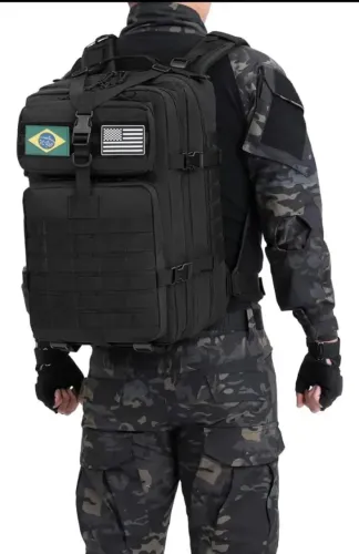 Mochila Tática Militar Modular Reforçada Impermeável  Grande 50 Litros