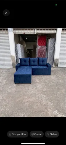 Sofá Modular Azul Novo