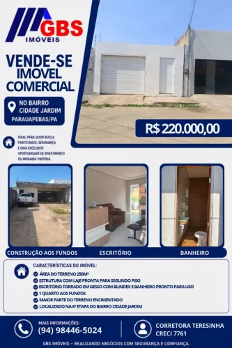 ? IMÓVEL COMERCIAL / RESIDENCIAL À VENDA ?<br>