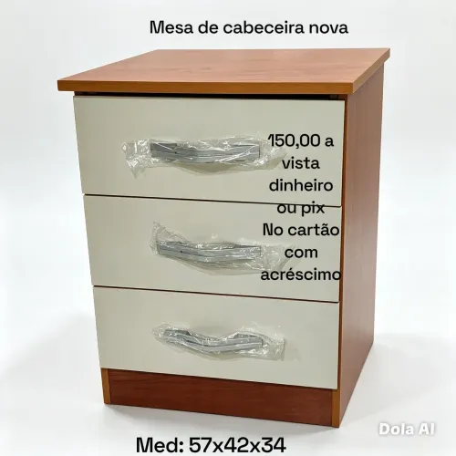 Mesa de cabeceira nova 