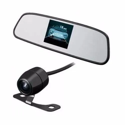 Espelho Retrovisor Monitor Lcd + Micro Câmera De Ré