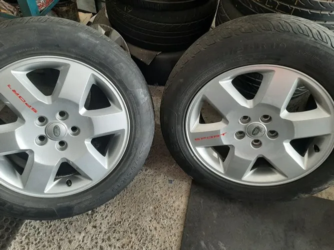 Roda aro 19 estrela prata Landrover 5x120 pneu 255 55 19 Azura Blazer
