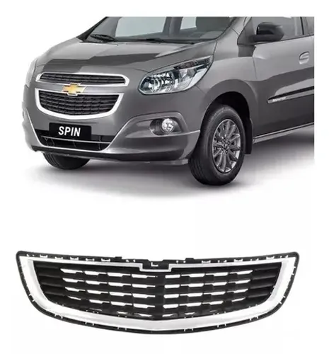 Grade Radiador Inferior Com Moldura Cromada Spin 2013 A 2018