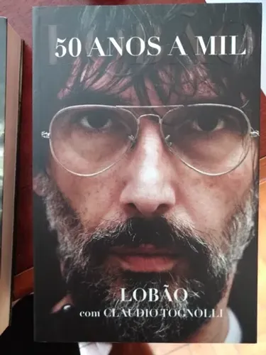 livro Lobão 50 anos a mil - pouco uso