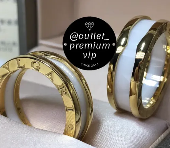 alianças bvlgari finas 5mm de luxo black ou white o par