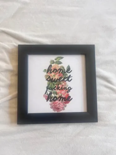 Quadro Decorativo Home Sweet Fucking Home