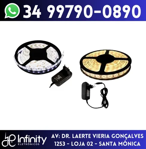 Fita de Led Branco c/ Fonte