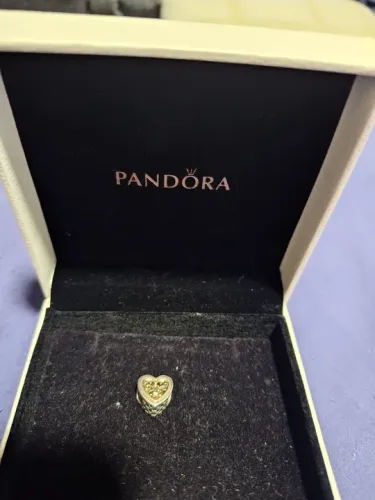 Berloque Pandora Coração Dourado