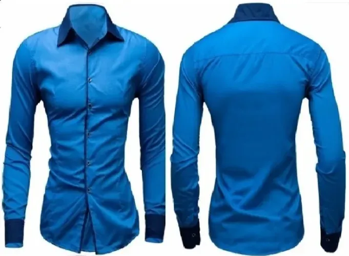 Camisa Social Masculina Slim Fit Nova Tendência Moda- XXG Azul -Env Imediato!