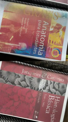 Livros de Medicina - Anatomia (Grays) e Histologia (Junqueira)