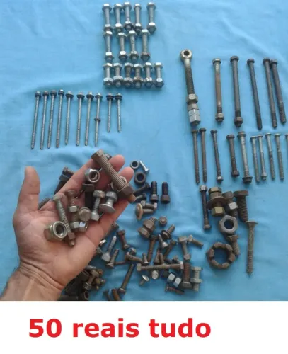  Parafusos diversos, rosca soberba - para carpintaria, oficina, serralheria, construção