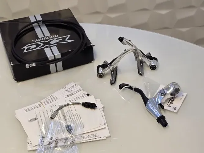 KIT freio V-brake Traseiro Shimano Dxr Mx70 (manetes + vbreak) (NOVO)