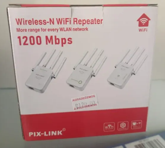 Repetidor Wifi Sinal Wireless Amplificador Extensor Potente