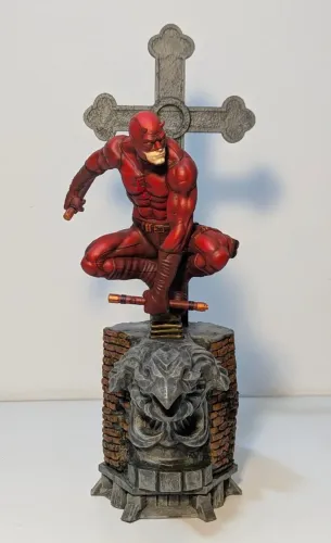 Demolidor Daredevil 1/7 estátua colecionável tipo sideshow e iron studios impressão 3D