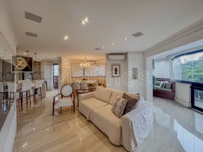 Cambridge - Apartamento á venda no Jardim Anália Franco, 190 m², 3 suites, 4 vagas, frente