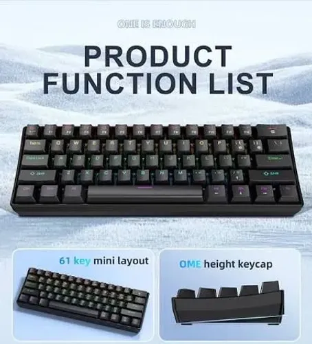 Teclado Mecânico APAYADO K61 Novo/Lacrado