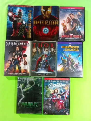 Coleção de Filmes Marvel em DVD e Blu-Ray