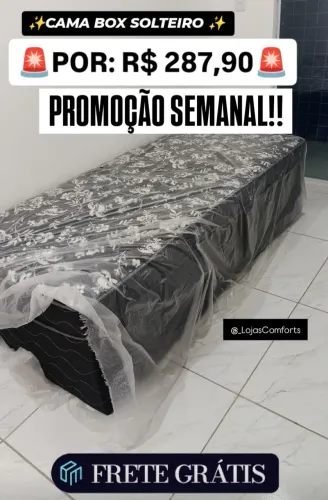 Cama Box Solteiro - Nova da fábrica 