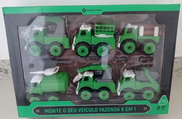 Kit fazenda carrinho de montar 6 em 1 Member's Mark