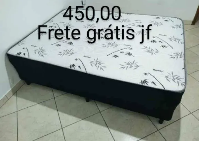 Cama Box Casal com Colchão - Frete Grátis JF