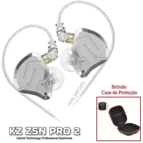 KZ ZSN Pro 2 - Fones de Ouvido In-Ear com Fio