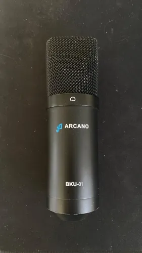 Microfone Condensador Profissional Arcano BKU 01