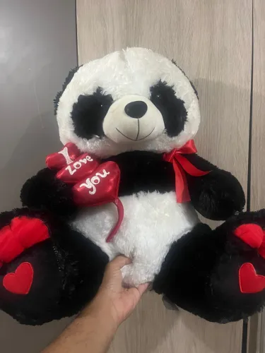 Urso Panda de Pelúcia Grande 50x 50 cm
