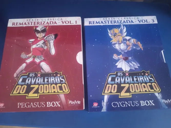 Box Blu ray os Cavaleiros do Zodíaco - Box Vol. 1 e 3 - Remasterizados