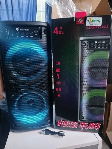 Caixa de Som Bluetooth KTS-1528 TOP!!! (PIX, CARTÃO E DINHEIRO).
