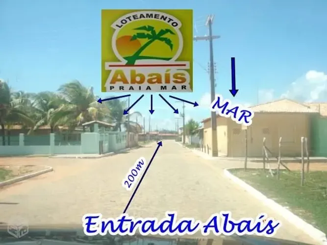 Terreno escriturado de 800m2 - Praia do Abaís