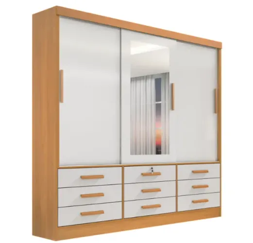 GUARDA ROUPA DE LUXO CASAL 100%MDF