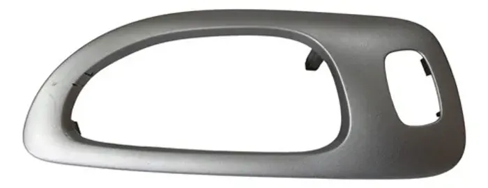 Moldura Maçaneta Interna Direita Peugeot 307 2005 - 2012 Prateado Dianteira/traseira