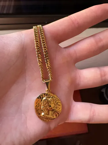 Corrente Key Desing dourada 