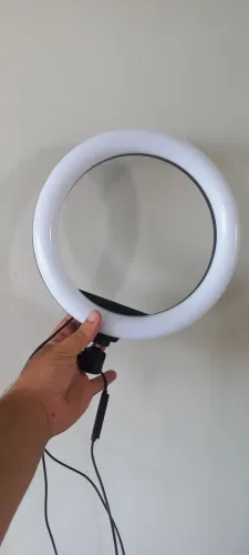 Iluminador LED (Ring Light) + Braço articulador