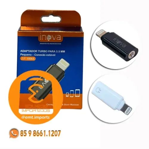 Adaptador Turbo Lighting para 3.5mm INOVA ZJT-30065