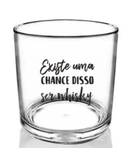Kit 10 Copos Whisky Personalizados 330 ml Acrílico