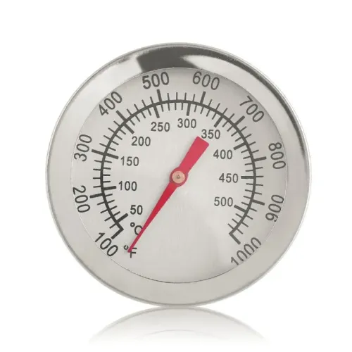 Termômetro Analógico com Haste 50ºC a 500ºC - Uso em Churrasqueira Defumador Panela etc
