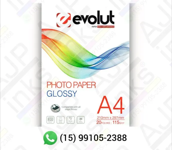 Papel Fotográfico Glossy 115g A4