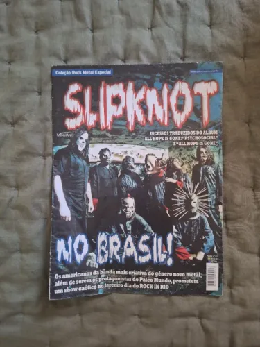 Mini Revista / Pôster Banda Slipknot Rock In Rio 2011 