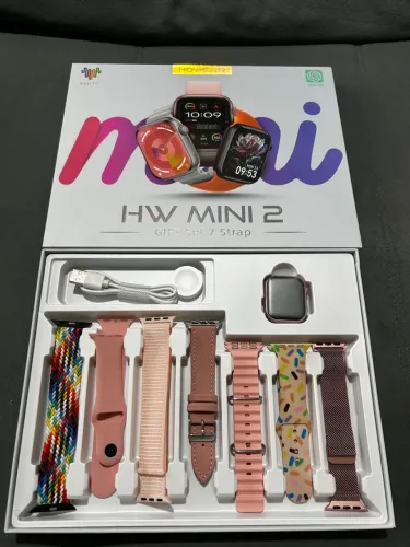 Smartwatch HW MINI 2 - Kit Completo com 7 Pulseiras