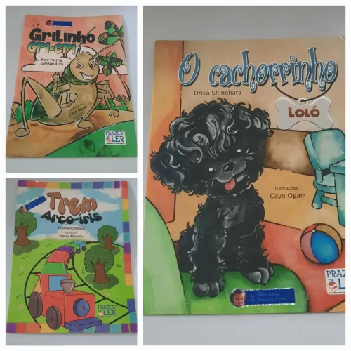 Kit 03 Livros infantis Colecão Prazer de Ler