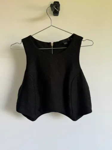Top Cropped Preto - Tamanho P
