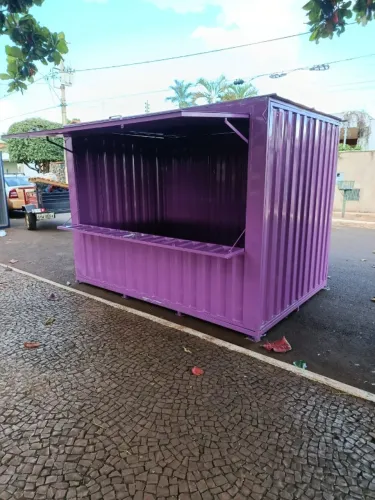 Lanchonete container 3x2 pintado direto da fábrica